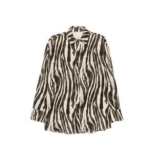 Alysi Women Zebra Print Shirt